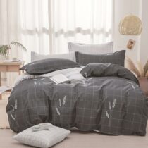 Bavlnená saténová posteľná bielizeň ALBS-01214B 140x200