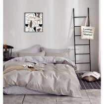 Bavlnená saténová posteľná bielizeň ALBS-0929B 140x200