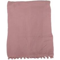 Flísová deka s brmbolcami 130x170 CL1903003 ružová