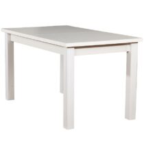 Jedálenský stôl  ST28 120X80+40 biely laminat