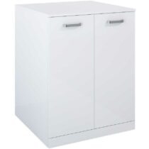 Kúpeľňová skrinka práčky Uno 70 2D white