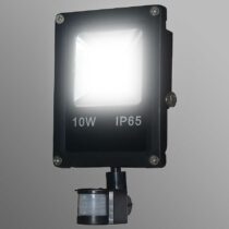 LED reflektor 10W s pohybovám senzorom studená EK495