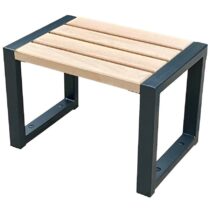 Moderná stolička bez operadla prírodné drevo