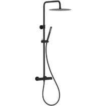 Moza Black Premium sprchovy system s funkcia dažďovej sprchy s termostatickým miešačom