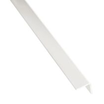 Profil uholníkový samolepící PVC biely matný 19.5x19.5x1000